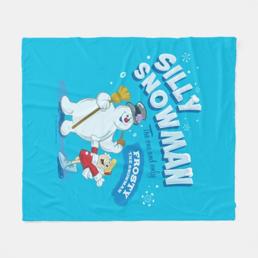 Frosty the Snowman™ | "Alberner Schneemann" Fleecedecke (Vorderseite (Horizontal))