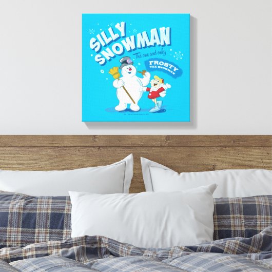 Frosty the Snowman™ | "Alberner Schneemann" Leinwanddruck (Insitu (Schlafzimmer))