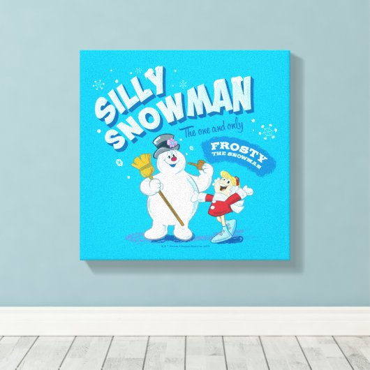 Frosty the Snowman™ | "Alberner Schneemann" Leinwanddruck (Insitu (Holzboden))