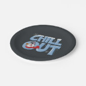 Frosty the Snowman™ | Auskühlen Pappteller (Schrägansicht)