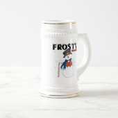 Frosty the Snowman Bierglas (VorderseiteRechts)
