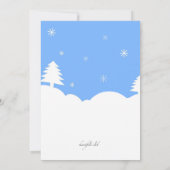 Frosty the Snowman Birthday Party Einladungen (Rückseite)