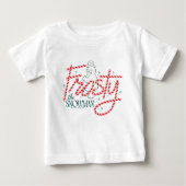 Frosty the Snowman Candy Cane Logo Baby T-shirt (Vorderseite)
