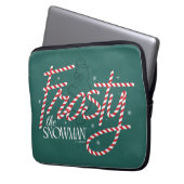 Frosty the Snowman Candy Cane Logo Laptopschutzhülle (Vorderseite Links)