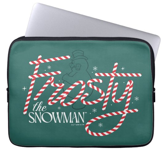 Frosty the Snowman Candy Cane Logo Laptopschutzhülle (Vorderseite)