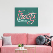 Frosty the Snowman Candy Cane Logo Leinwanddruck (Insitu (Wohnzimmer))