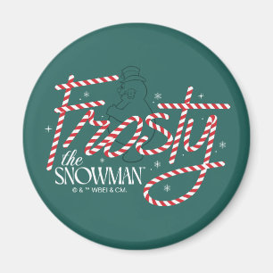 Frosty the Snowman Candy Cane Logo Magnet