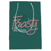 Frosty the Snowman Candy Cane Logo Mittlere Geschenktüte (Vorderseite)
