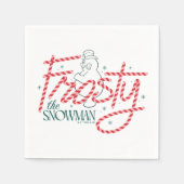 Frosty the Snowman Candy Cane Logo Serviette (Vorderseite)