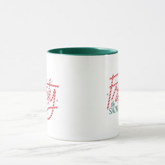 Frosty the Snowman Candy Cane Logo Tasse (Zentrum)