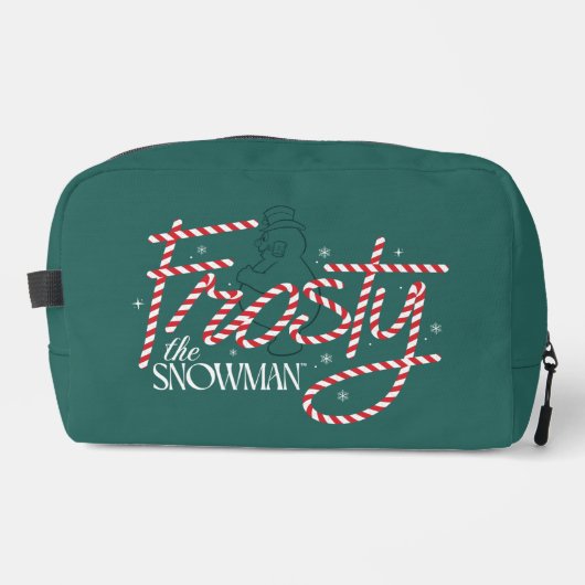 Frosty the Snowman Candy Cane Logo Waschbeutel (Vorderseite)