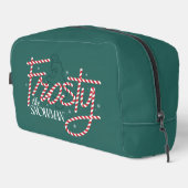 Frosty the Snowman Candy Cane Logo Waschbeutel (Rechte Ecke)