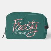 Frosty the Snowman Candy Cane Logo Waschbeutel (Rückseite)