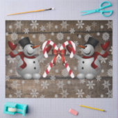 Frosty The Snowman Candy Canes Snowflakes  Seidenpapier (Basteln)