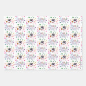 Frosty the Snowman™ | "Chill Out" Regenbogenfarben Geschenkpapier Set (Vorderseite)