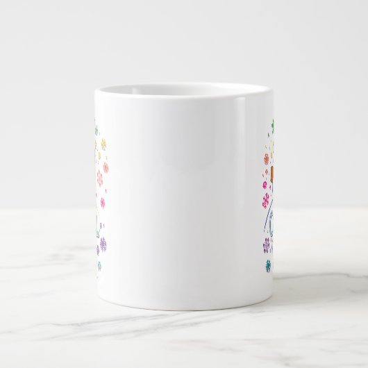 Frosty the Snowman™ | "Chill Out" Regenbogenfarben Jumbo-Tasse (Vorderseite)