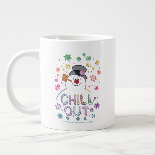 Frosty the Snowman™ | "Chill Out" Regenbogenfarben Jumbo-Tasse (Links)