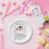 Frosty the Snowman™ | "Chill Out" Regenbogenfarben Pappteller (Party)
