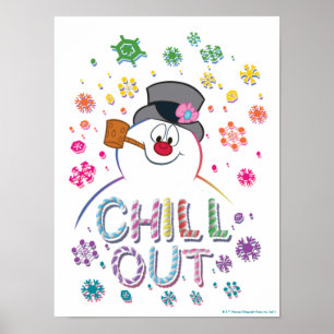 Frosty the Snowman™ "Chill Out" Regenbogenfarben Poster