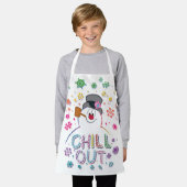 Frosty the Snowman™ | "Chill Out" Regenbogenfarben Schürze (Getragen)