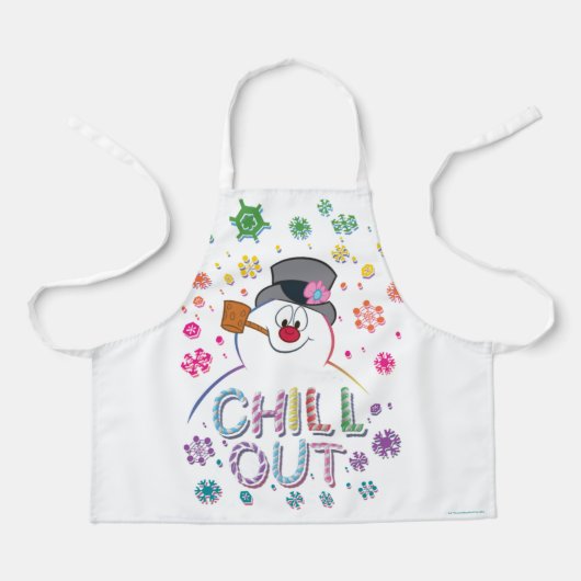 Frosty the Snowman™ | "Chill Out" Regenbogenfarben Schürze (Vorderseite)