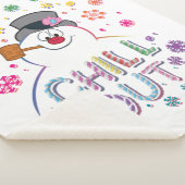 Frosty the Snowman™ | "Chill Out" Regenbogenfarben Sherpadecke (3/4)