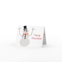 Frosty The Snowman Christmas Card