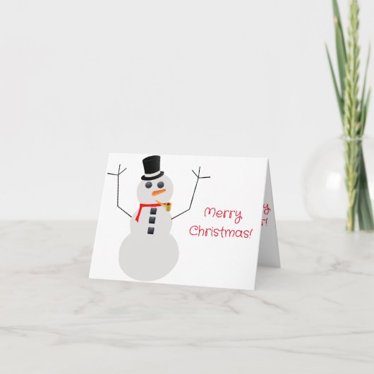 Frosty The Snowman Christmas Card Dankeskarte (Vorderseite)
