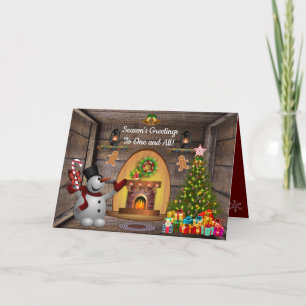 Frosty The Snowman Christmas Card Karte