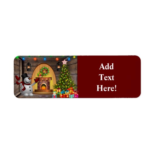Frosty The Snowman Christmas Label (Vorne)