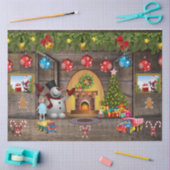 Frosty The Snowman Christmas Tree präsentiert Sant Seidenpapier (Basteln)