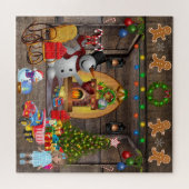 Frosty The Snowman Christmas Tree Toys Candy Canes Puzzle (Horizontal)