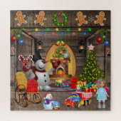 Frosty The Snowman Christmas Tree Toys Candy Canes Puzzle (Vertikal)