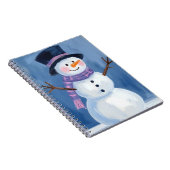 Frosty the Snowman | Christmas Watercolor Notizblock (Rechte Seite)