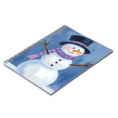 Frosty the Snowman | Christmas Watercolor Notizblock (Linke Seite)