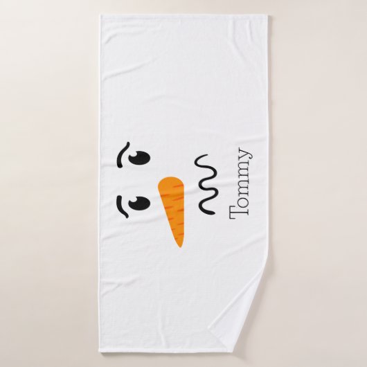 Frosty the Snowman Confuse Face Badehandtuch (Badehandtuch)