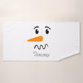 Frosty the Snowman Confuse Face Badehandtuch (Badehandtuch)