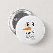 Frosty the Snowman Confuse Face Button (Vorne & Hinten)