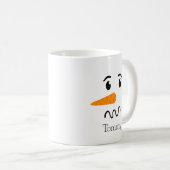 Frosty the Snowman Confuse Face Kaffeetasse (VorderseiteRechts)