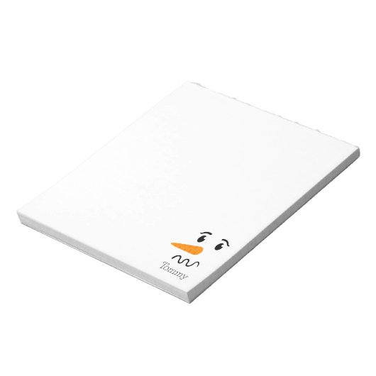 Frosty the Snowman Confuse Face Notizblock (Rotiert)