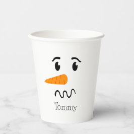 Frosty the Snowman Confuse Face Pappbecher