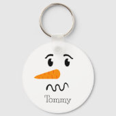 Frosty the Snowman Confuse Face Schlüsselanhänger (Rückseite)