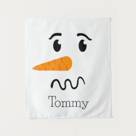 Frosty the Snowman Confuse Face Wandteppich