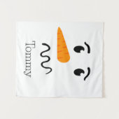 Frosty the Snowman Confuse Face Wandteppich (Vorderseite (Horizontal))