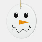 Frosty the Snowman Face Keramik Ornament (Links)
