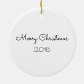 Frosty the Snowman Face Keramik Ornament (Hinten)