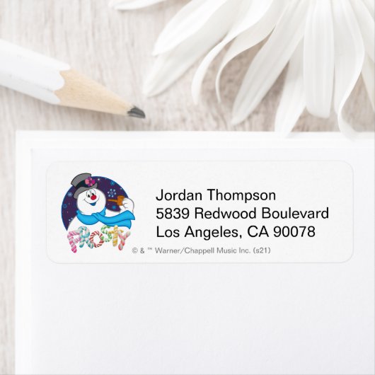 Frosty the Snowman™ | Farbige Candy Cane Name (Insitu)