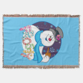 Frosty the Snowman™ | Farbige Candy Cane Name Decke (Vorderseite)