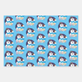 Frosty the Snowman™ | Farbige Candy Cane Name Geschenkpapier Set (Vorderseite 3)