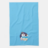 Frosty the Snowman™ | Farbige Candy Cane Name Geschirrtuch (Vertikal)